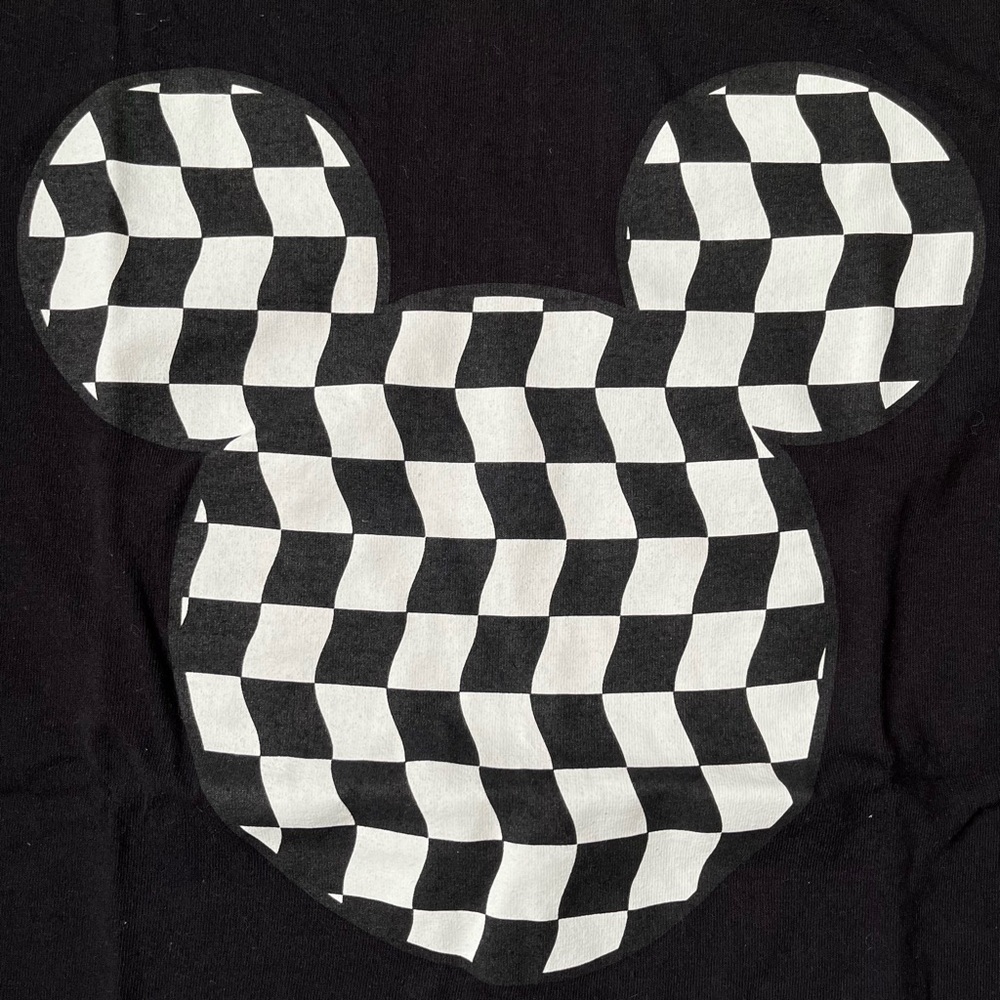 Disney Collection by NEFF Mickey Mouse Checker Head Black T-Shirt